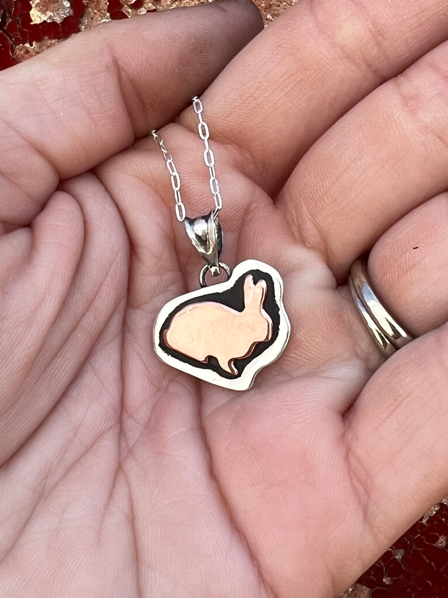 Cactus Rose Studios- market rabbit pendant