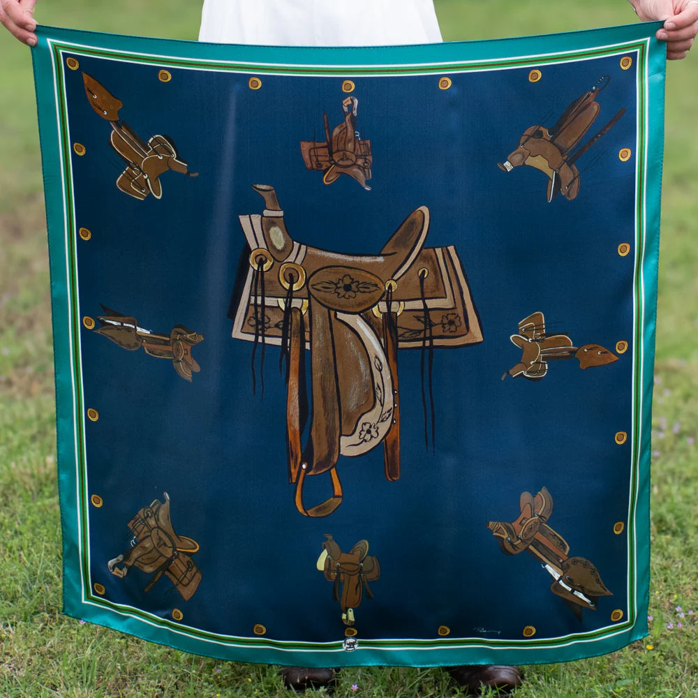 Fringe Scarves- Take a Seat Long Tall Navy