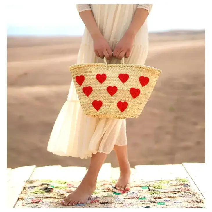 "Love More" Straw Tote