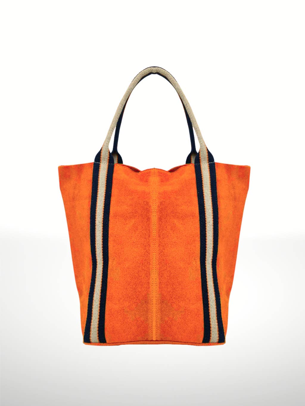 Melody Suede leather bag- Orange