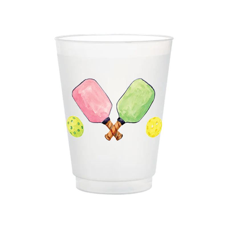 Pickleball Frosted Cups | Set of 6