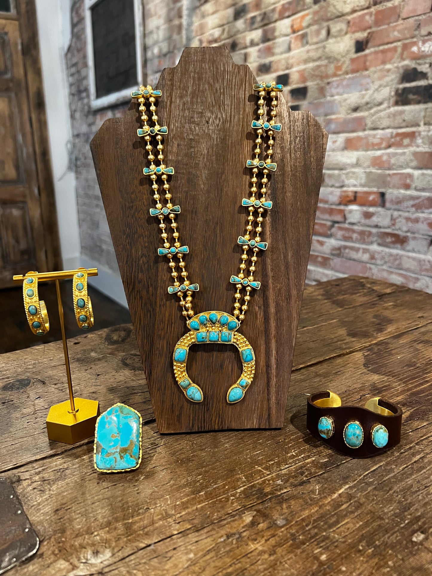 Christina Greene Southwestern Squash Blossom Necklace