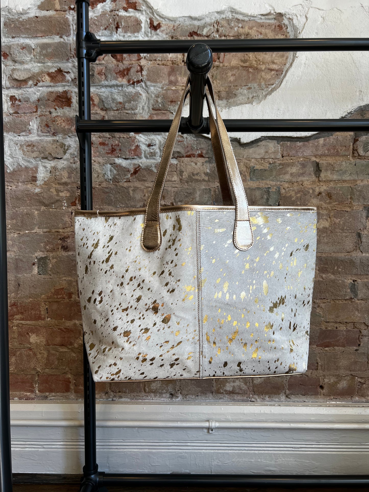 Parker and Hyde Gold Metallic Hyde Tote