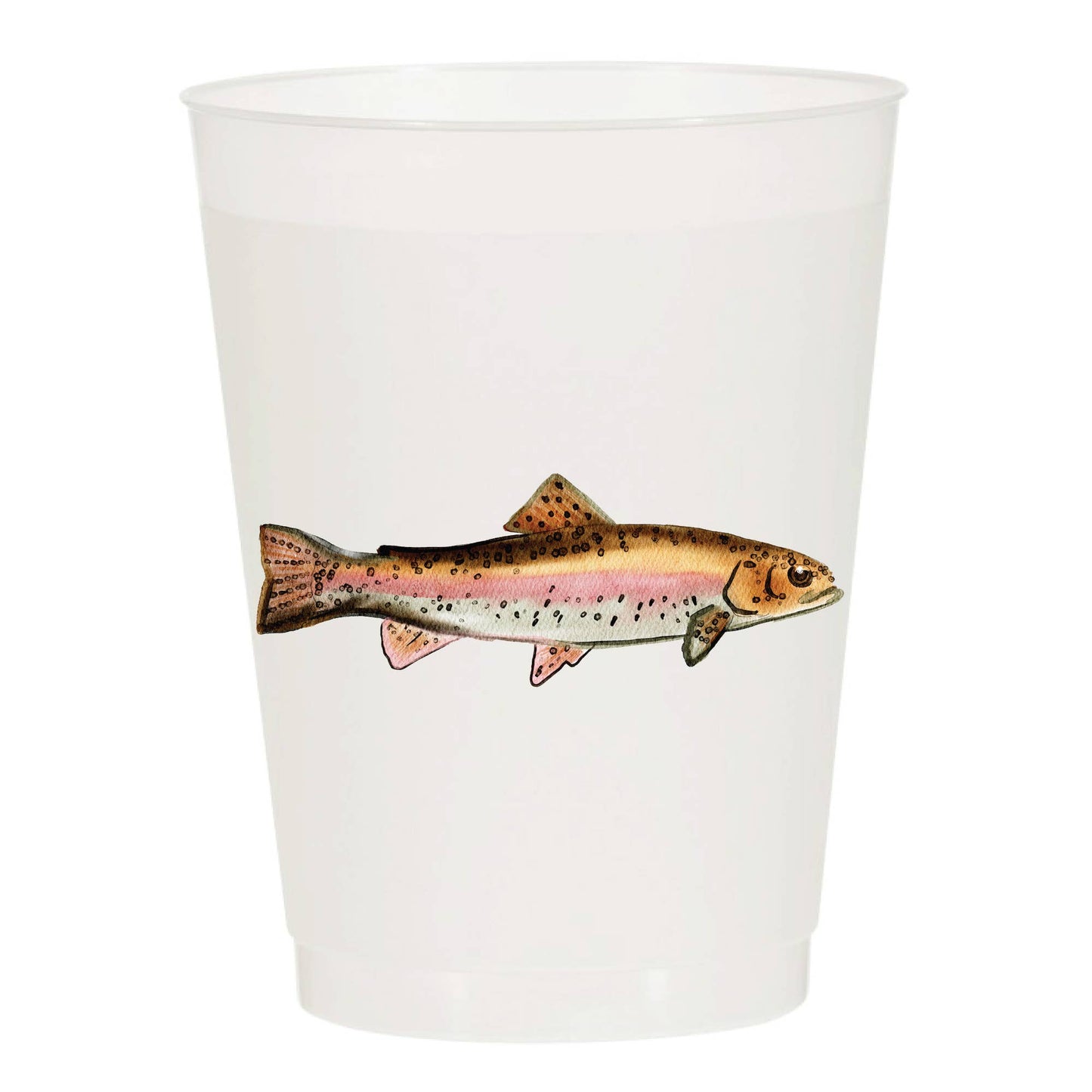 Sip Hip Hooray - Trout Fishing Fish Frosted Cups- Summer