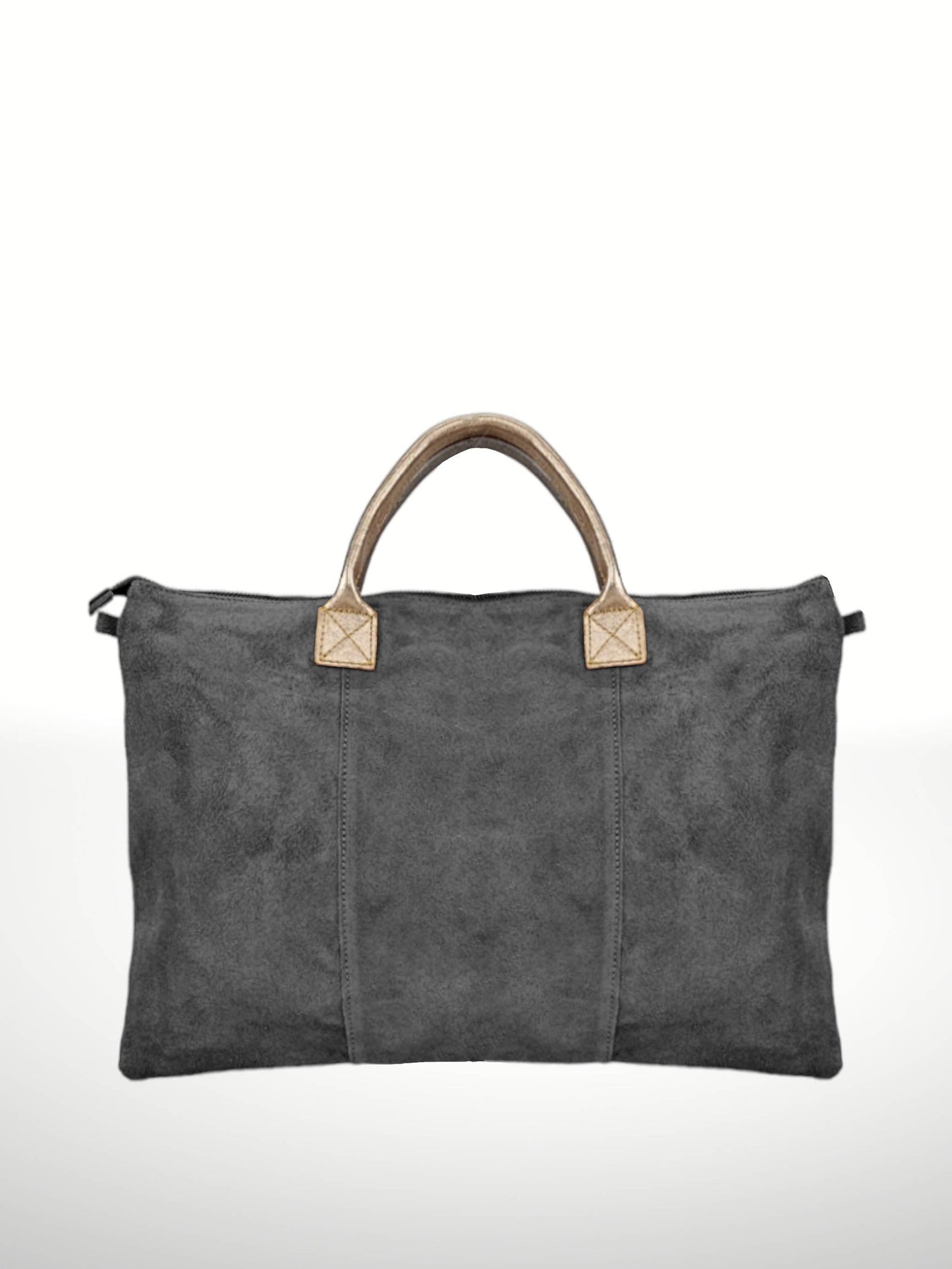 Milano met suede leather bags: Grey