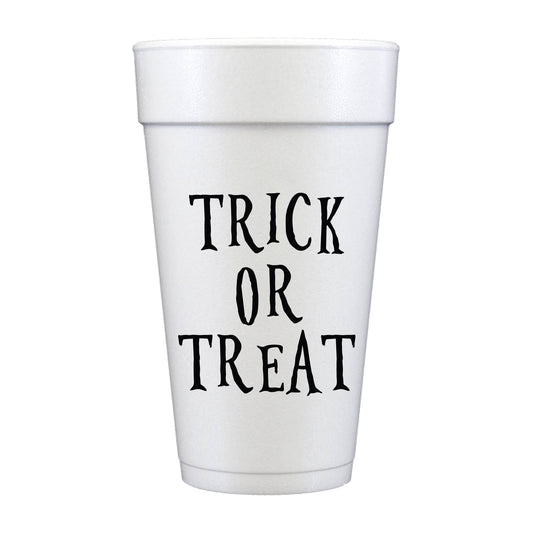 Trick Or Treat Halloween Party - Set of 10 Foam Cups 20oz