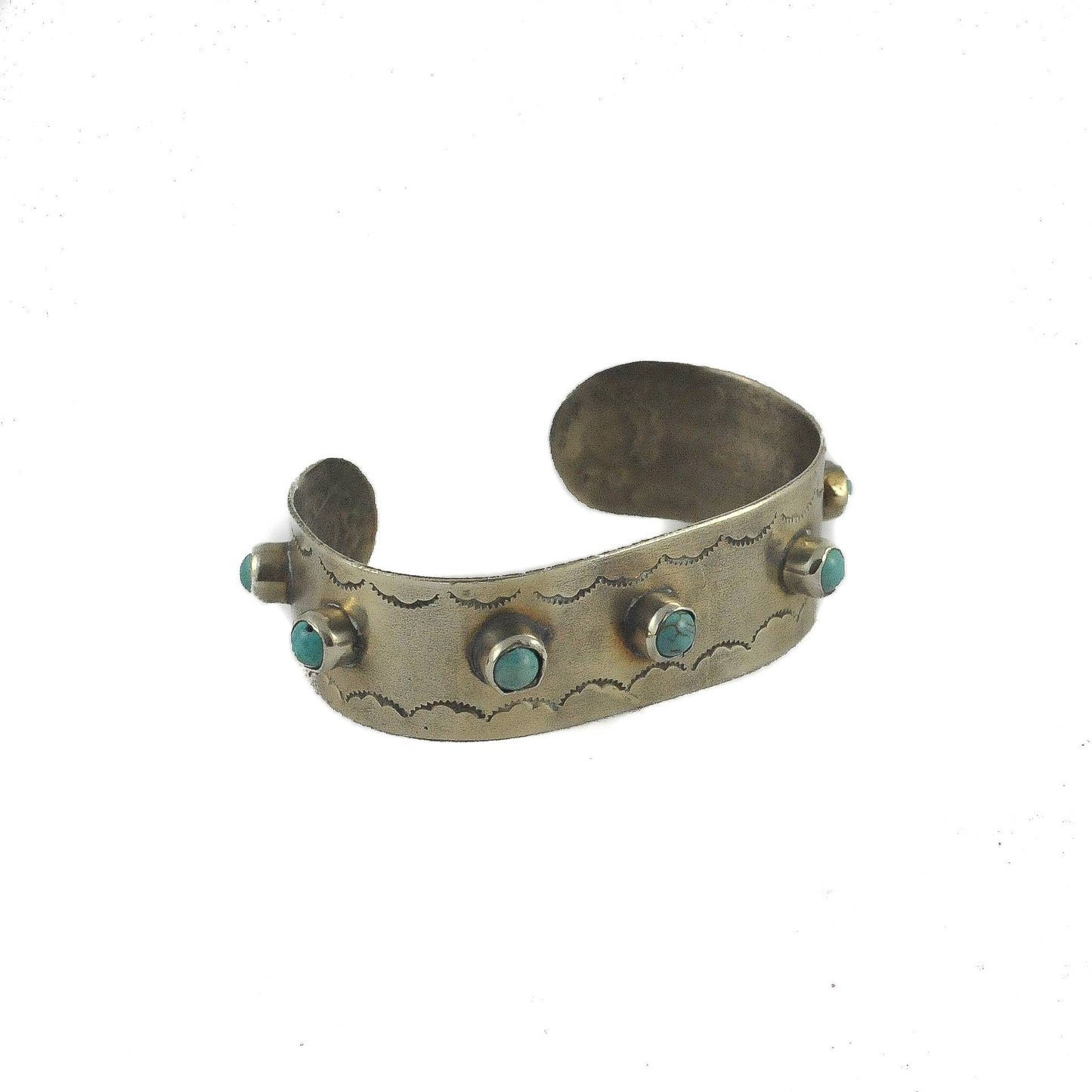 7 Stone Turquoise cuff