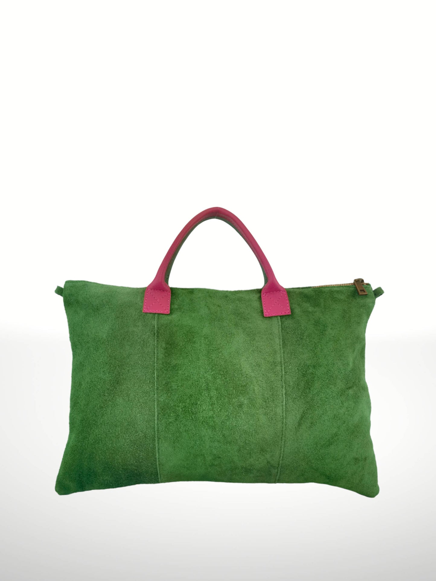 Suede Milano leather bags- green