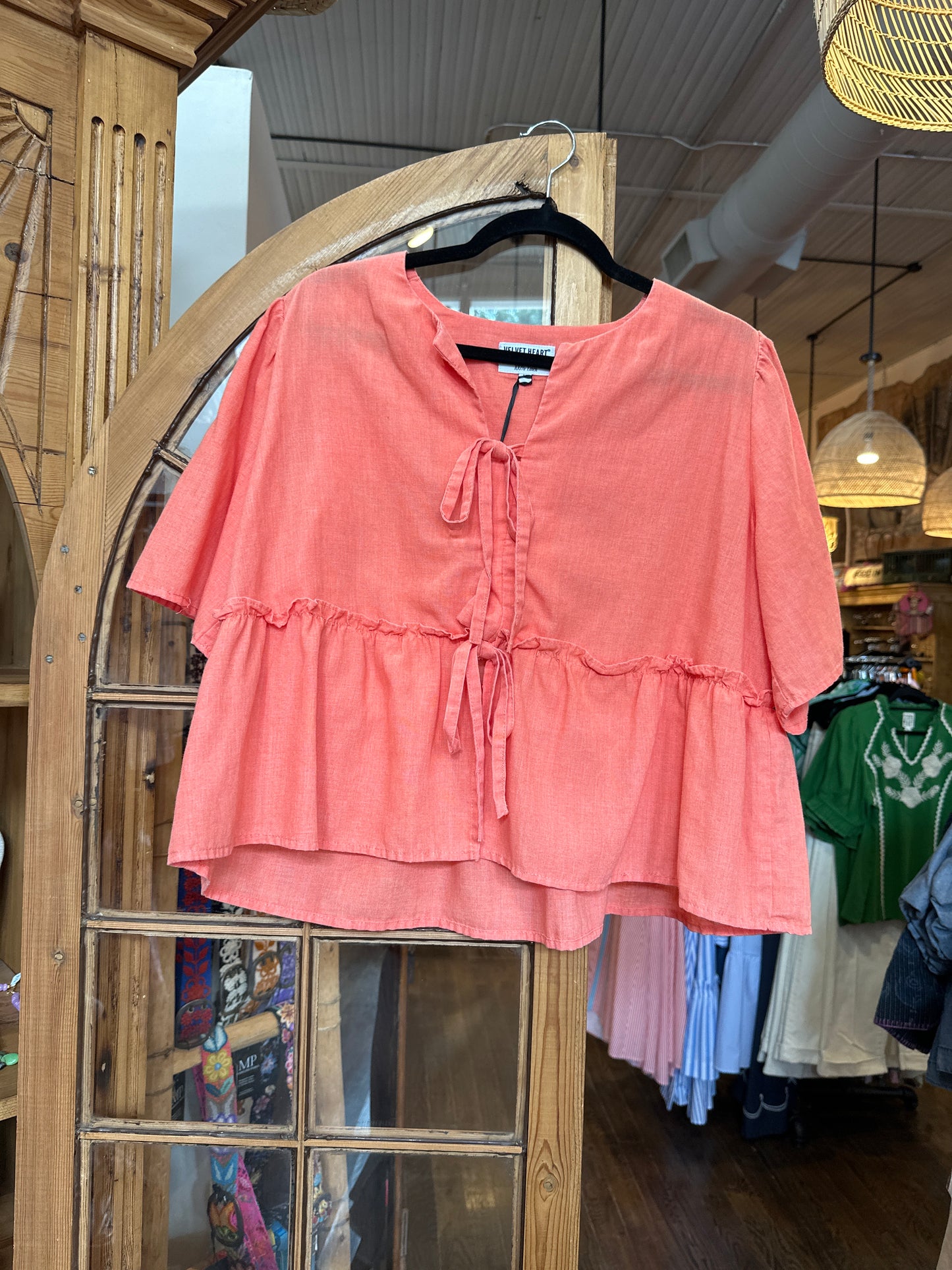 velvet Heart Persimmo Bevie Short Sleeve jacket
