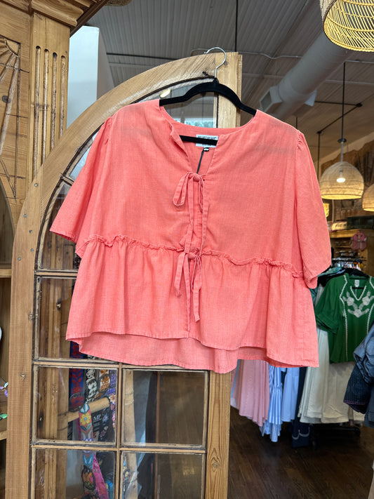 velvet Heart Persimmo Bevie Short Sleeve jacket
