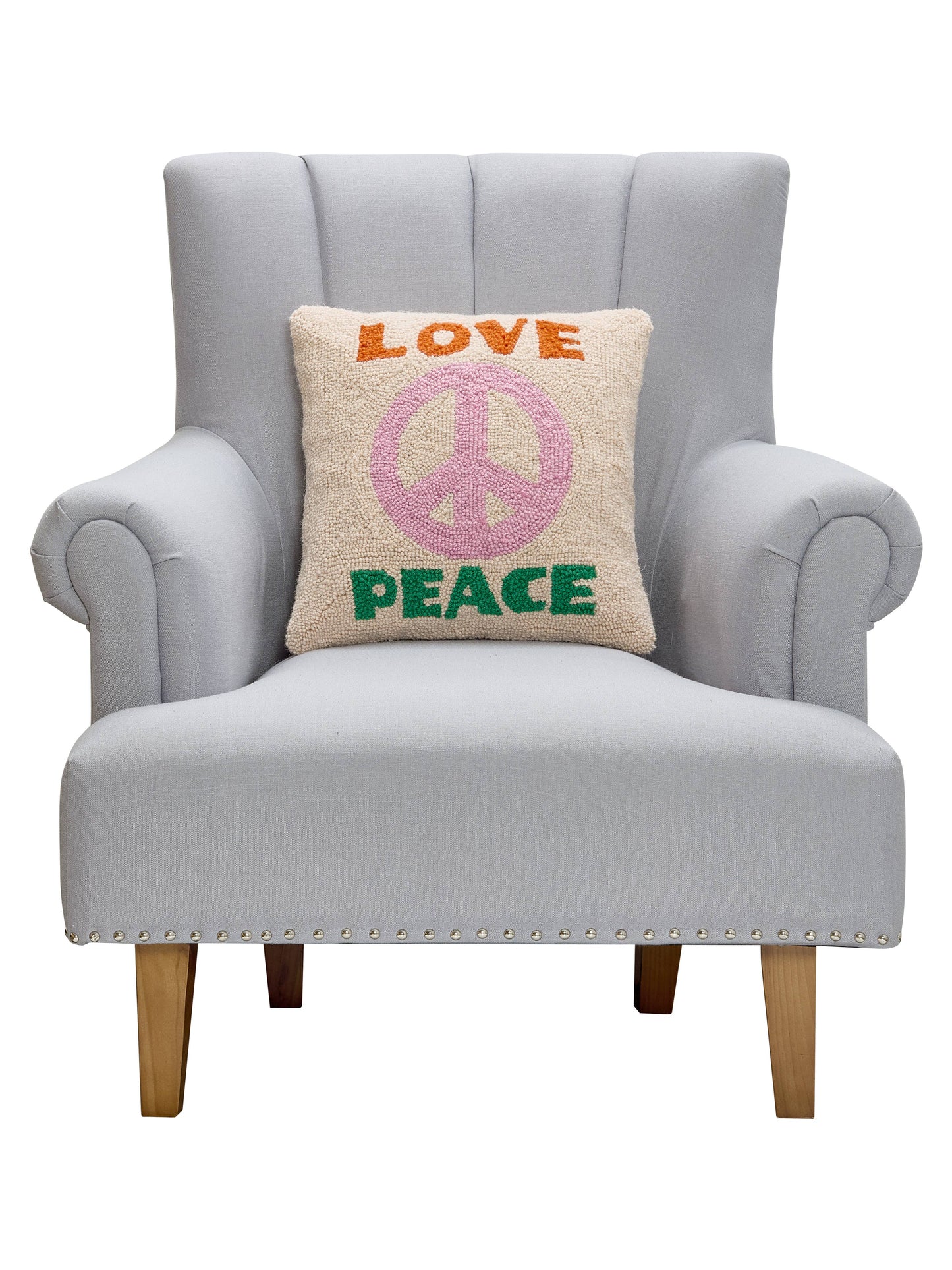Peking Handicraft - Love And Peace Hook Pillow - Ampersand
