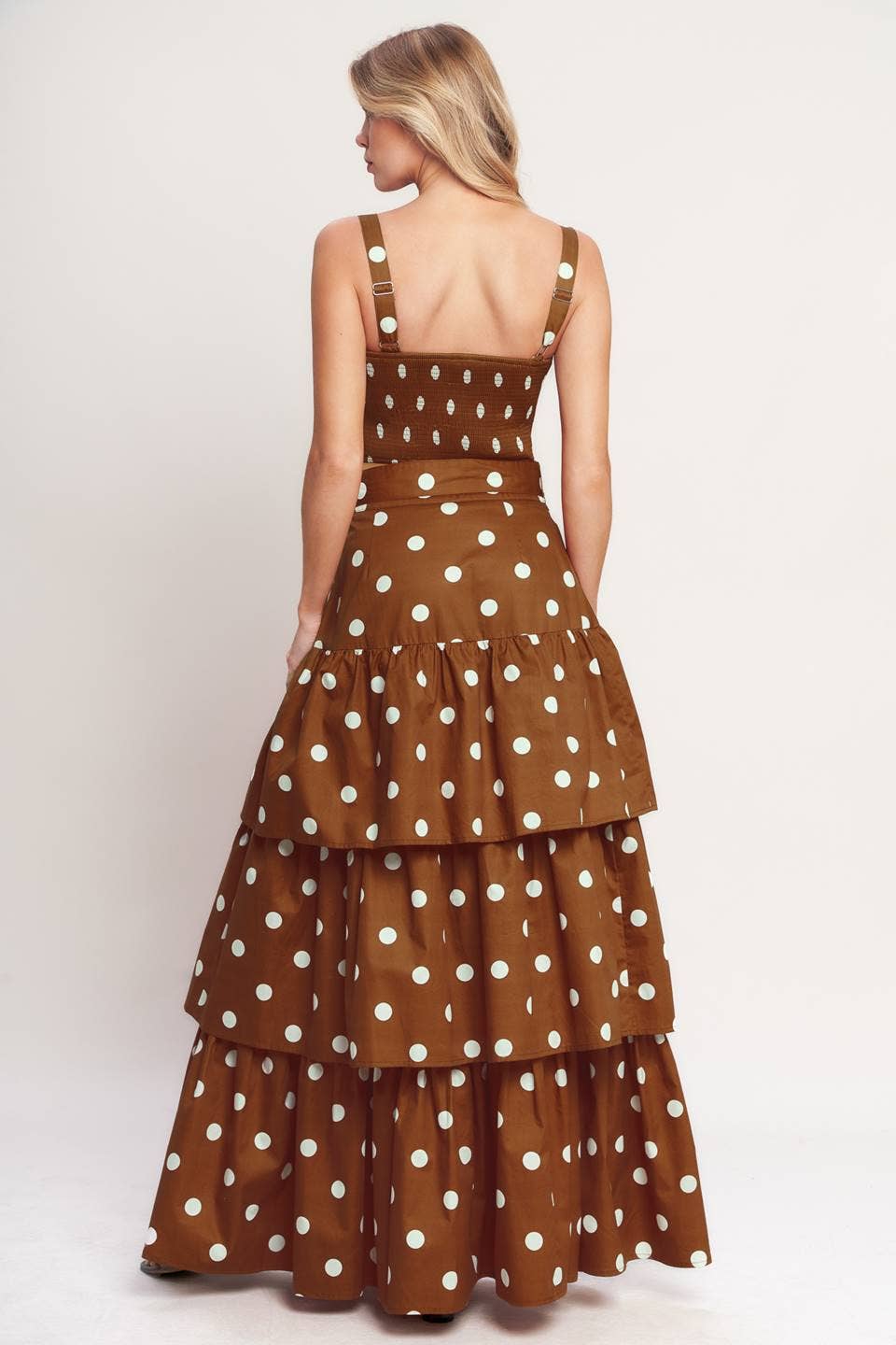 Polka Dot Tiered Skirt