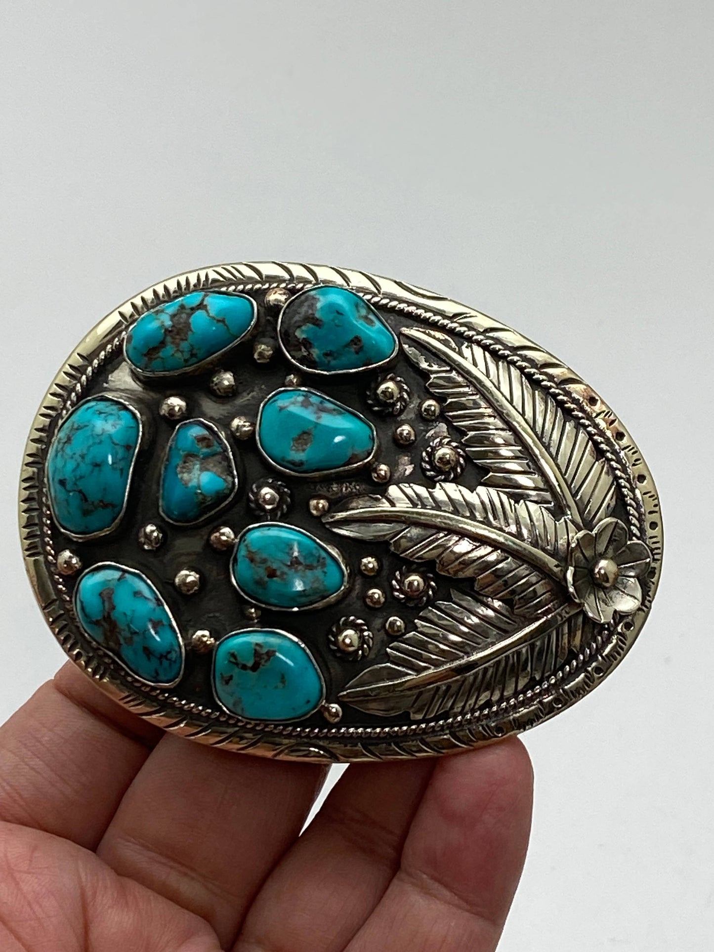 Turquoise belt buckle