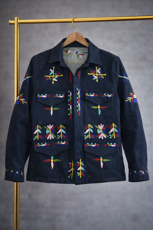 Chap and Graham Designs - Denim Embroidered Jacket