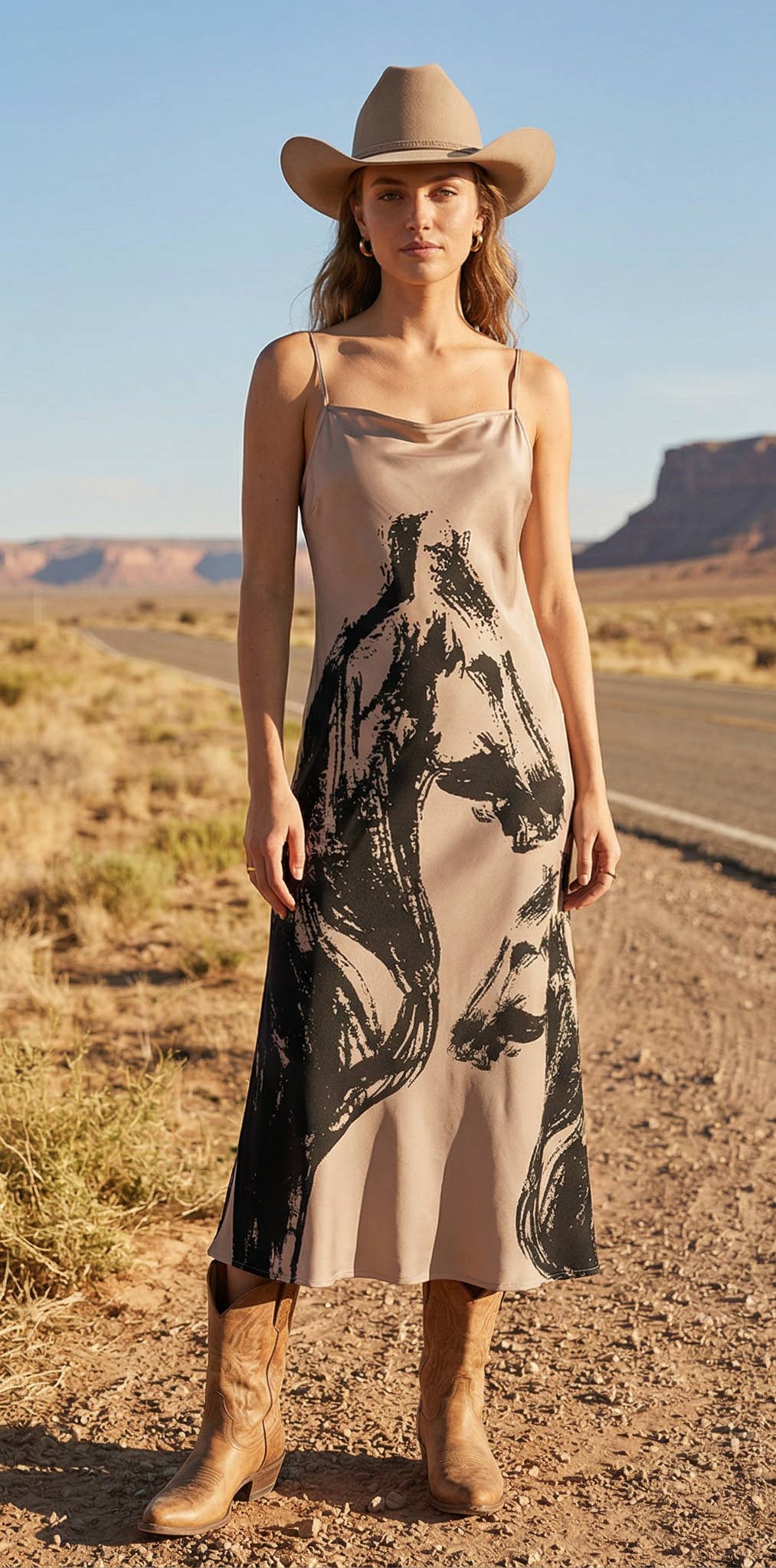 W.A.Y. --Wonderful And Young - W.A.Y SILKY POLY LONG HORSE DRESS