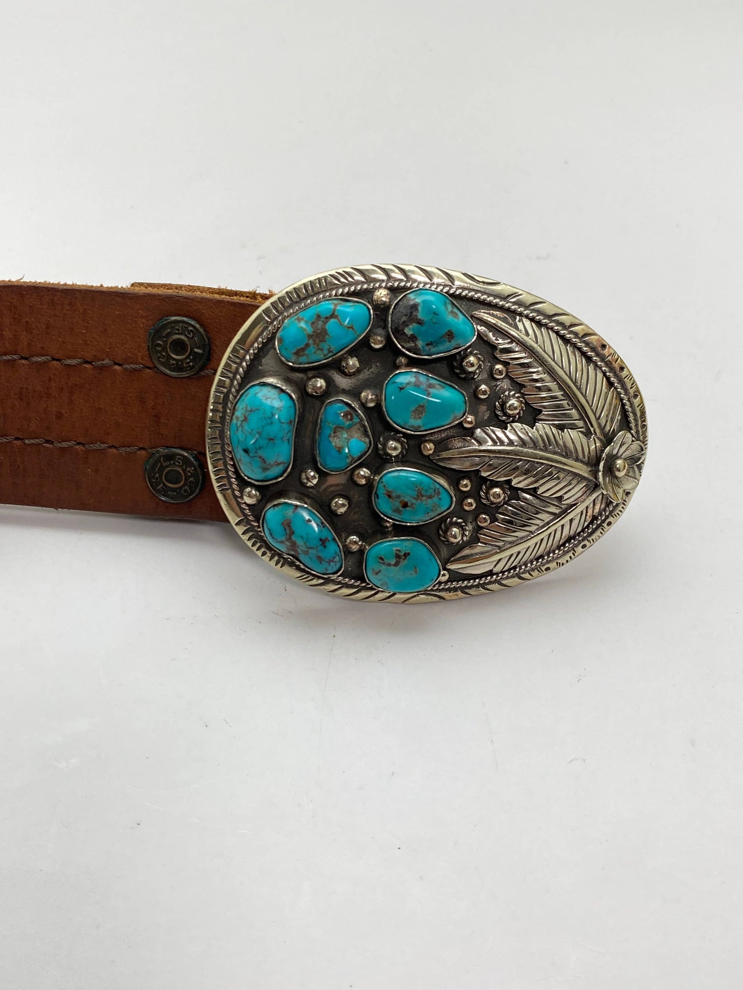 Turquoise belt buckle