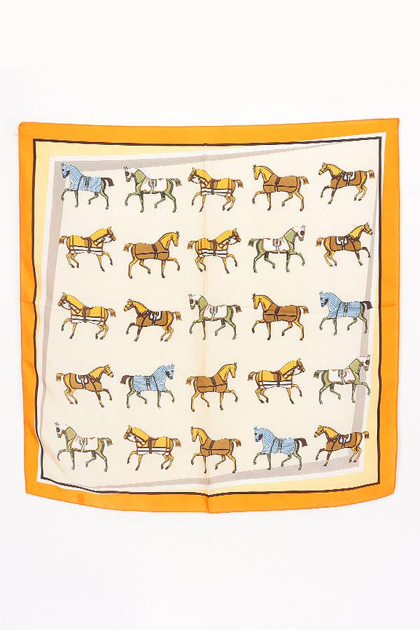 horse print bandana scarf