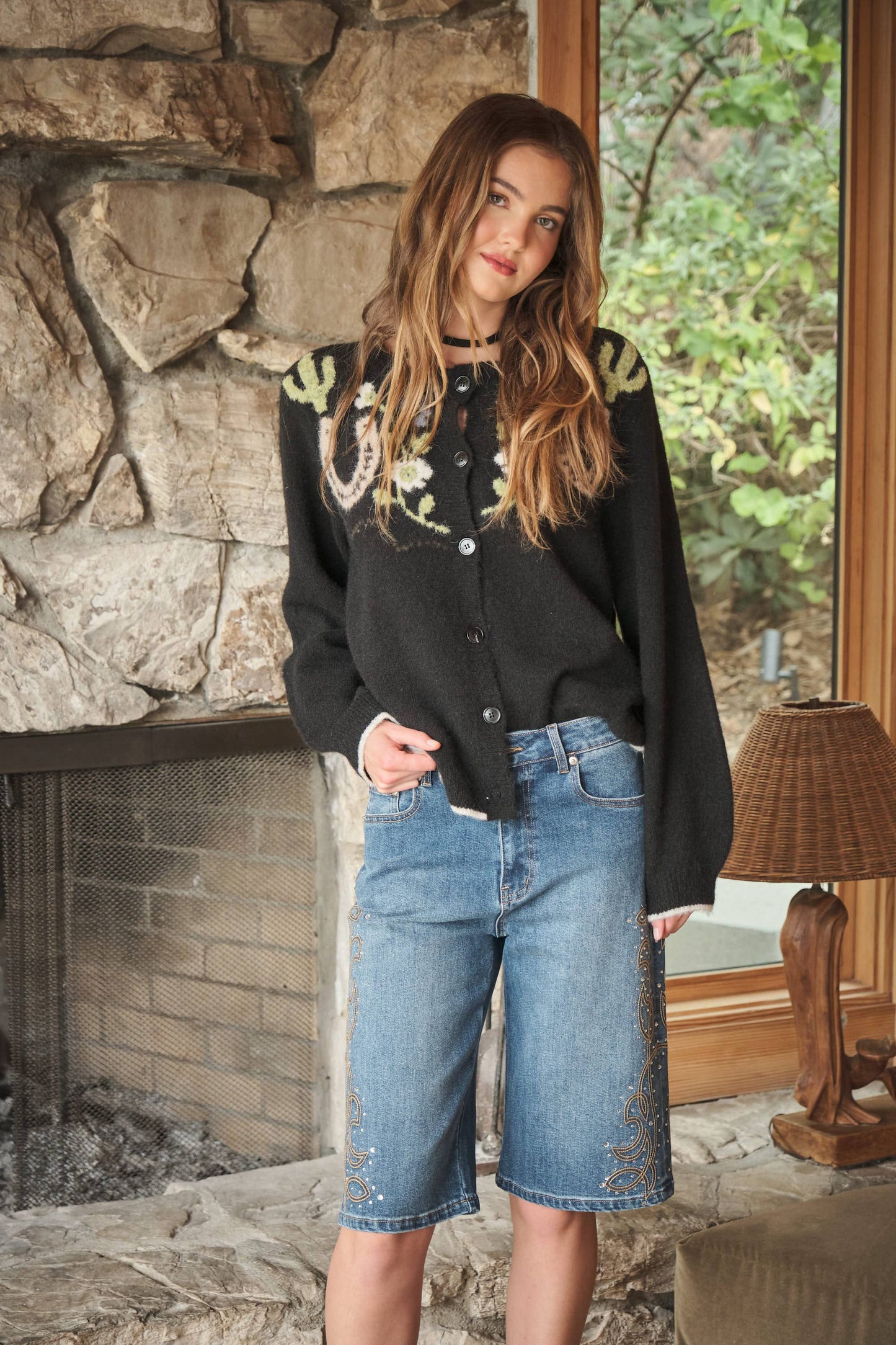 Horses and Blooms Cardigan