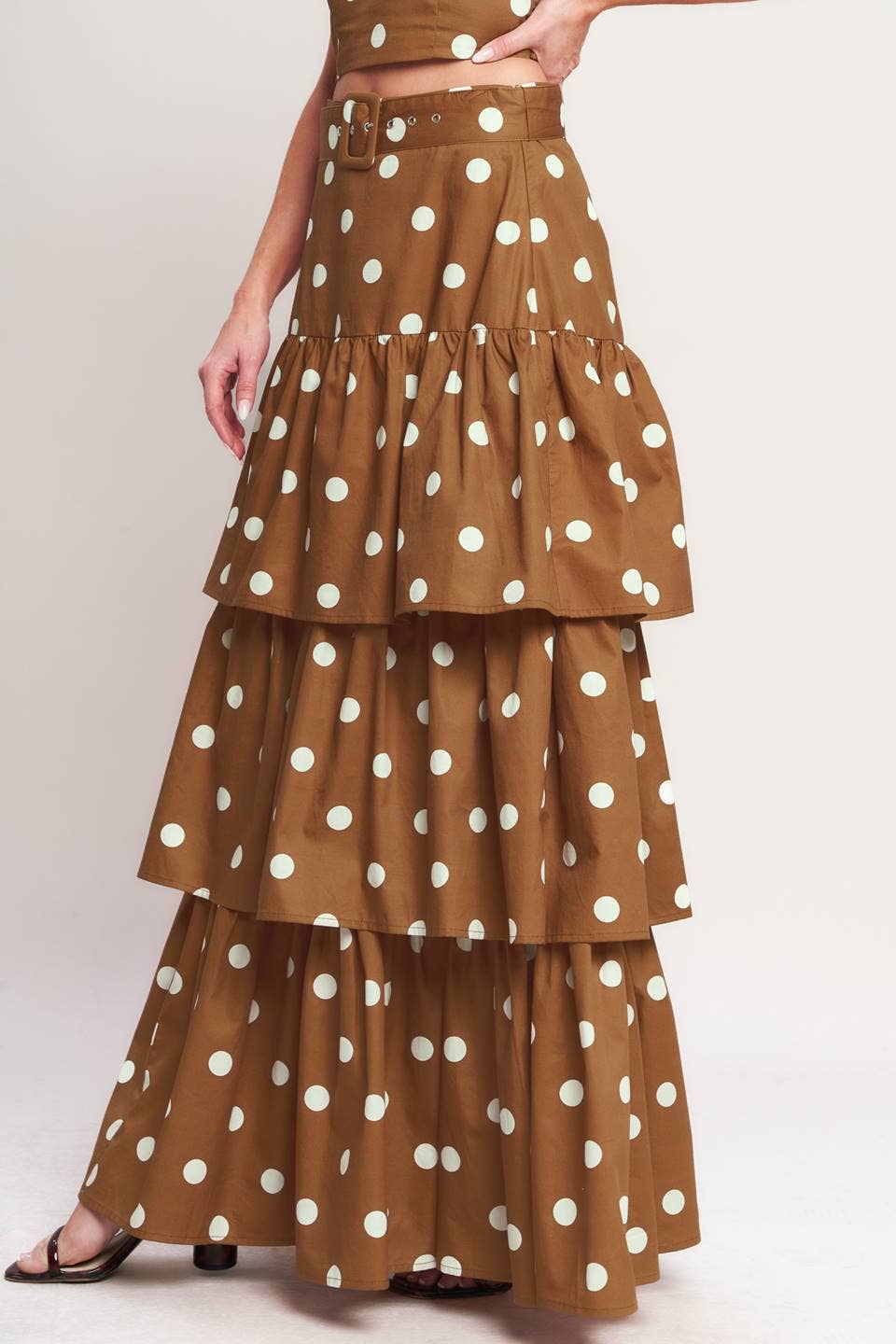 Polka Dot Tiered Skirt