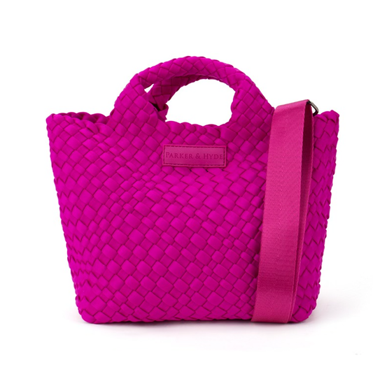 Parker & Hyde - Mini Woven Tote - Berry