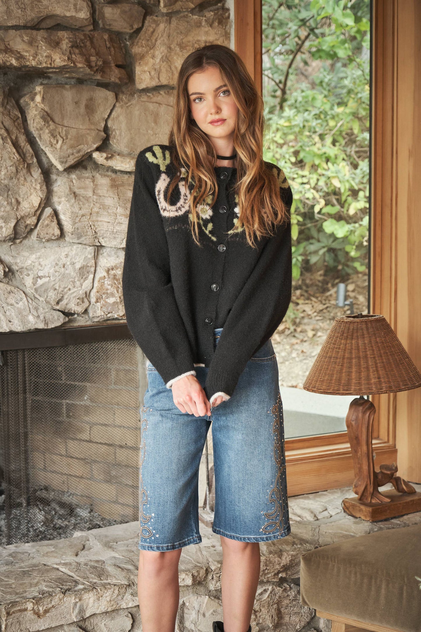 Horses and Blooms Cardigan