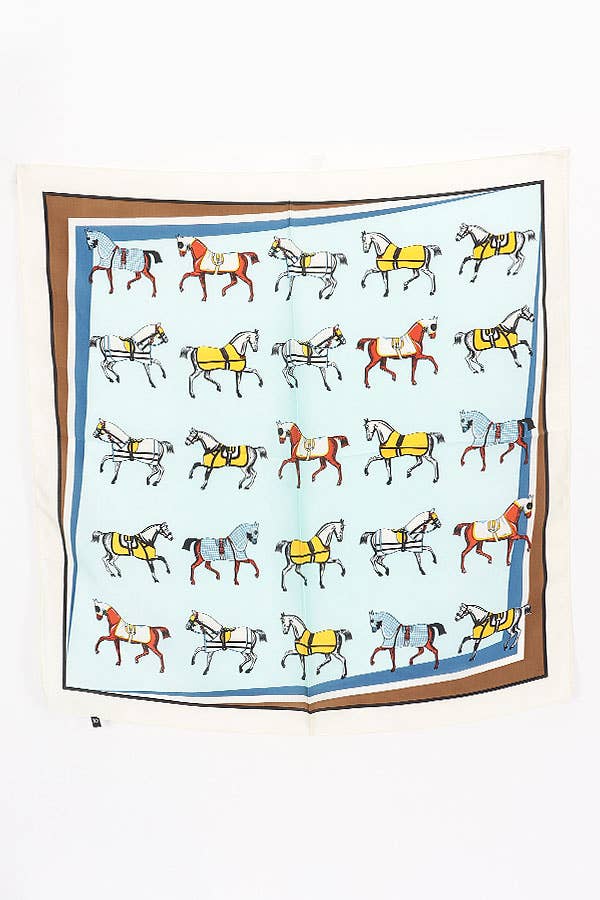 horse print bandana scarf
