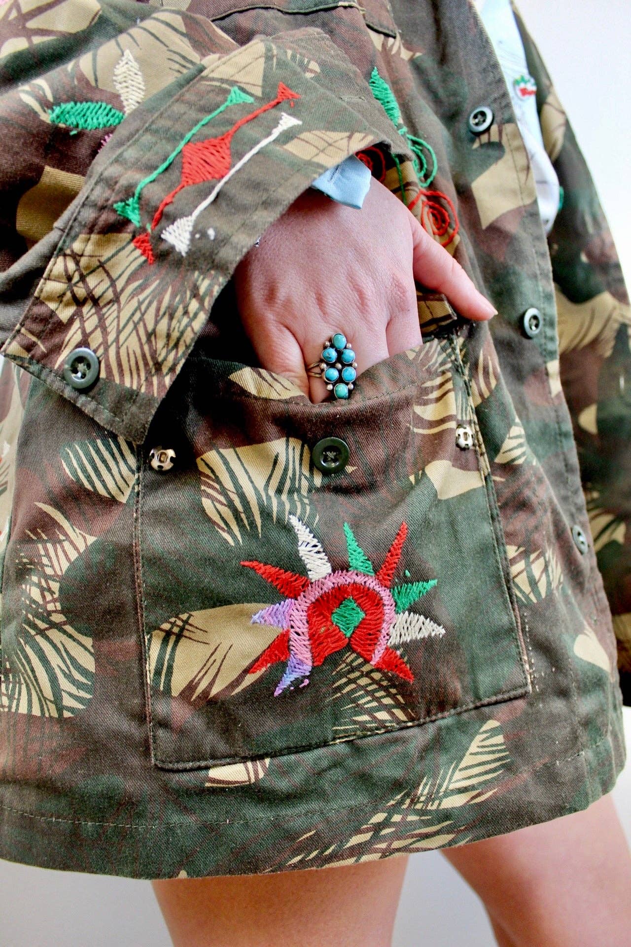 Chap and Graham Designs - Vintage Army Embroidered Jacket