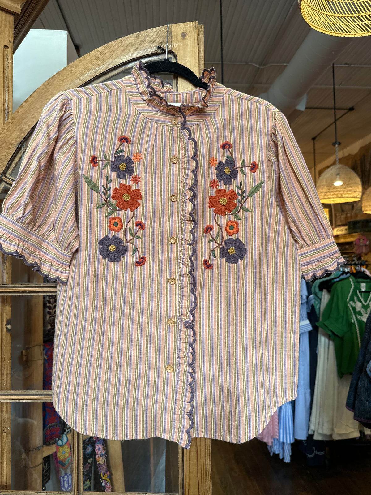 Ivy Jane Ribbon Embroidered Shirt