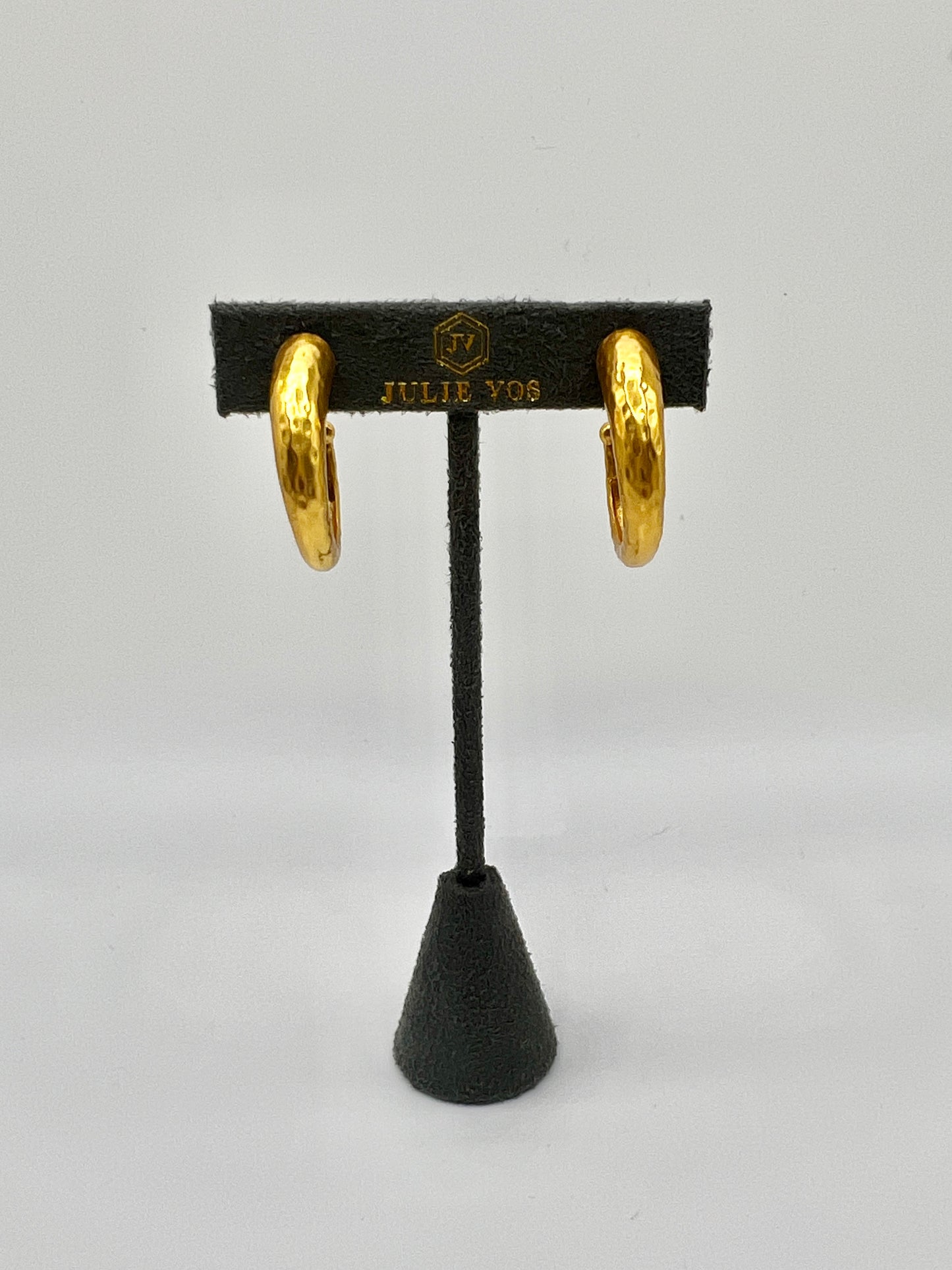 Julie Vos Hammered Hoop Earrings medium