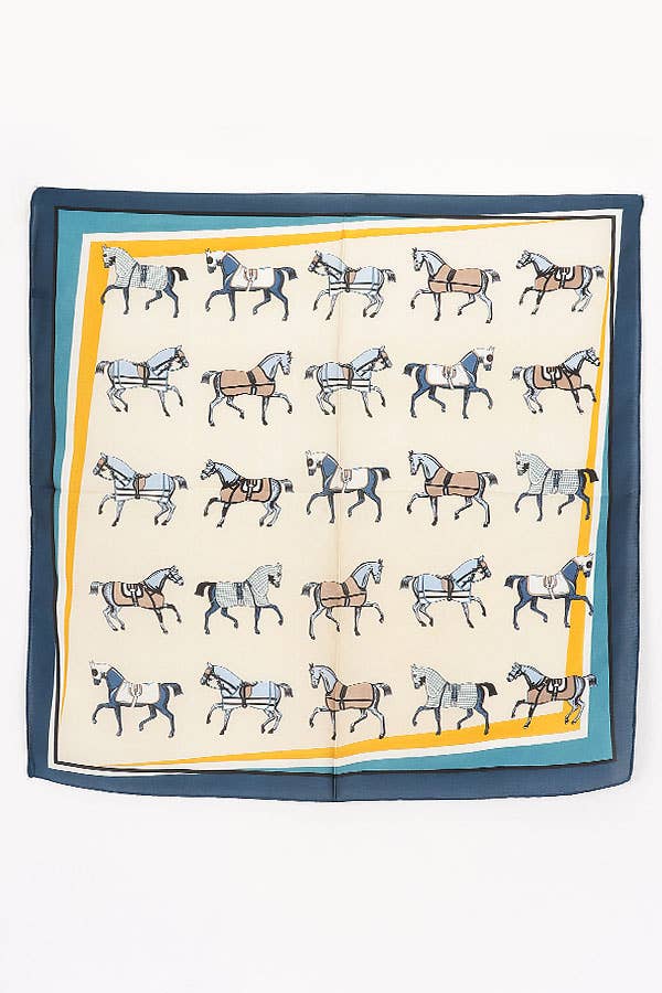 horse print bandana scarf