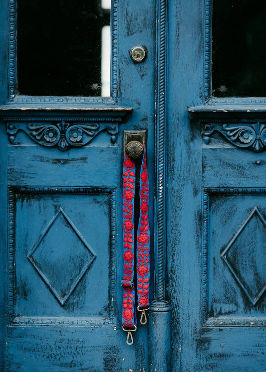 Madeline Parks - Blue and Red Adjustable Strap
