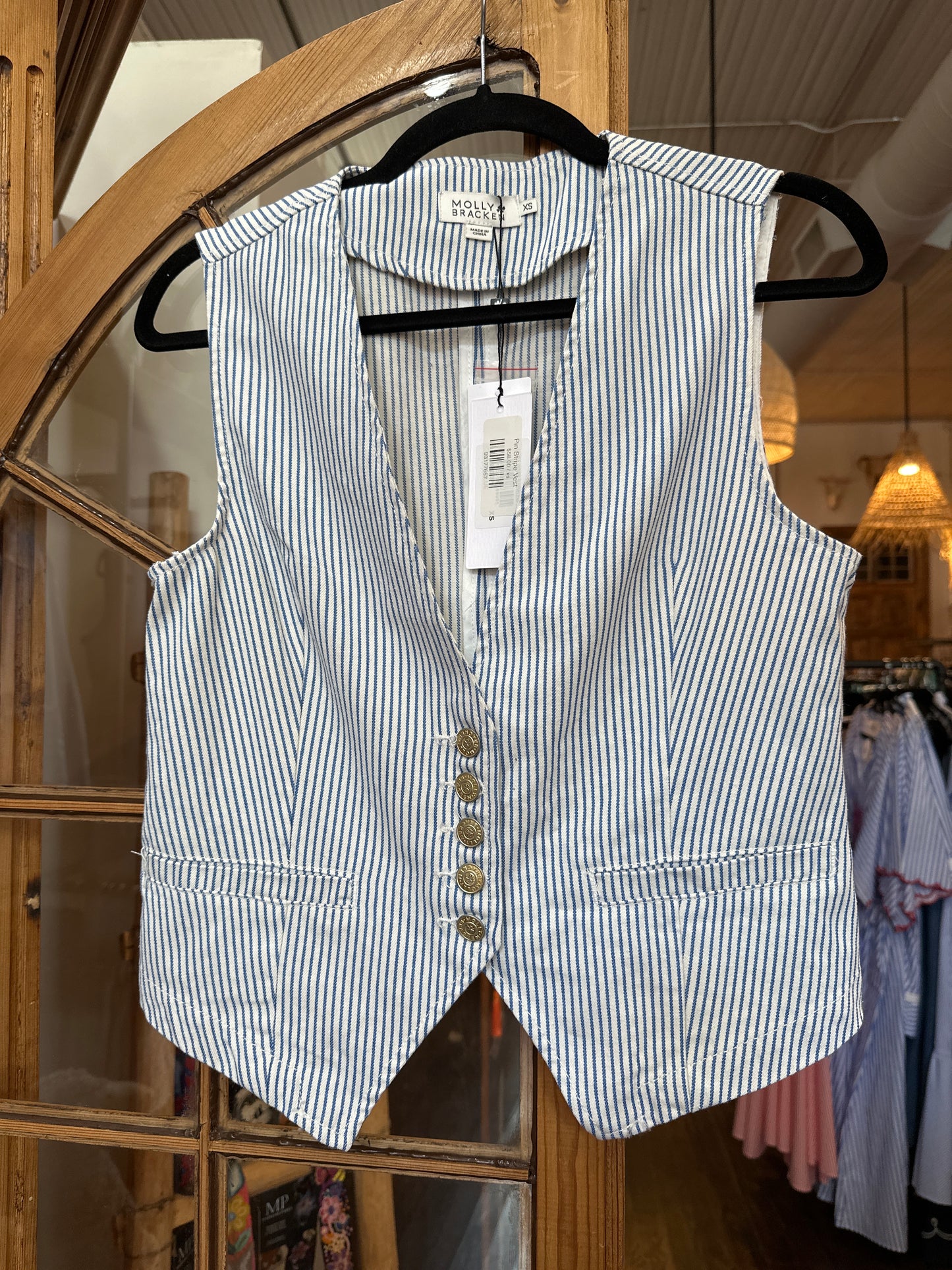 Pin Stripe Vest