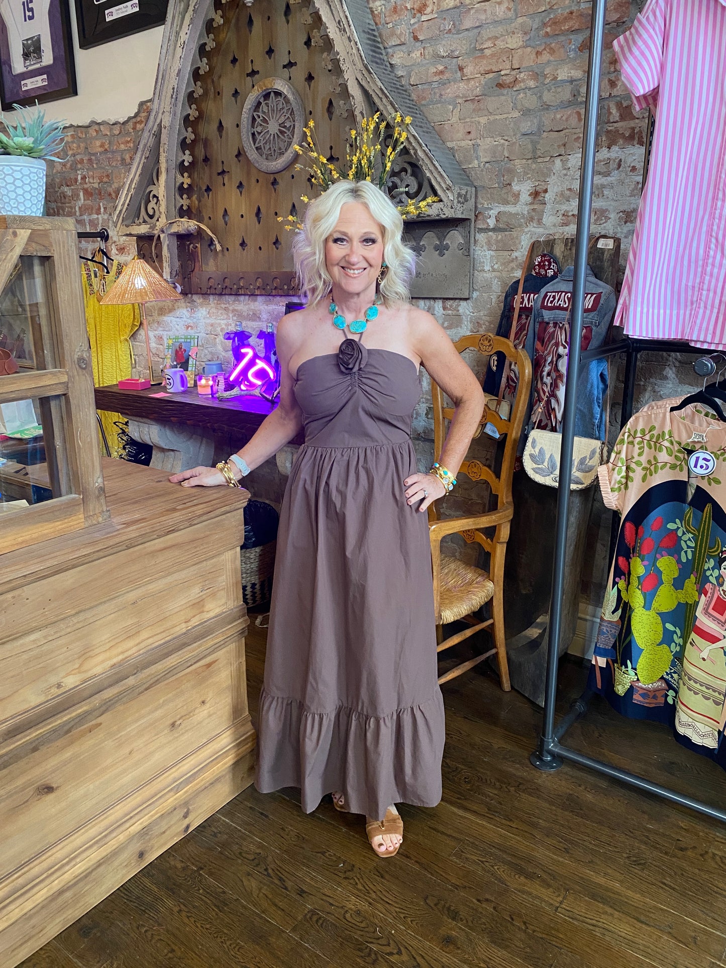 Classic Chocolate Brown Sundress