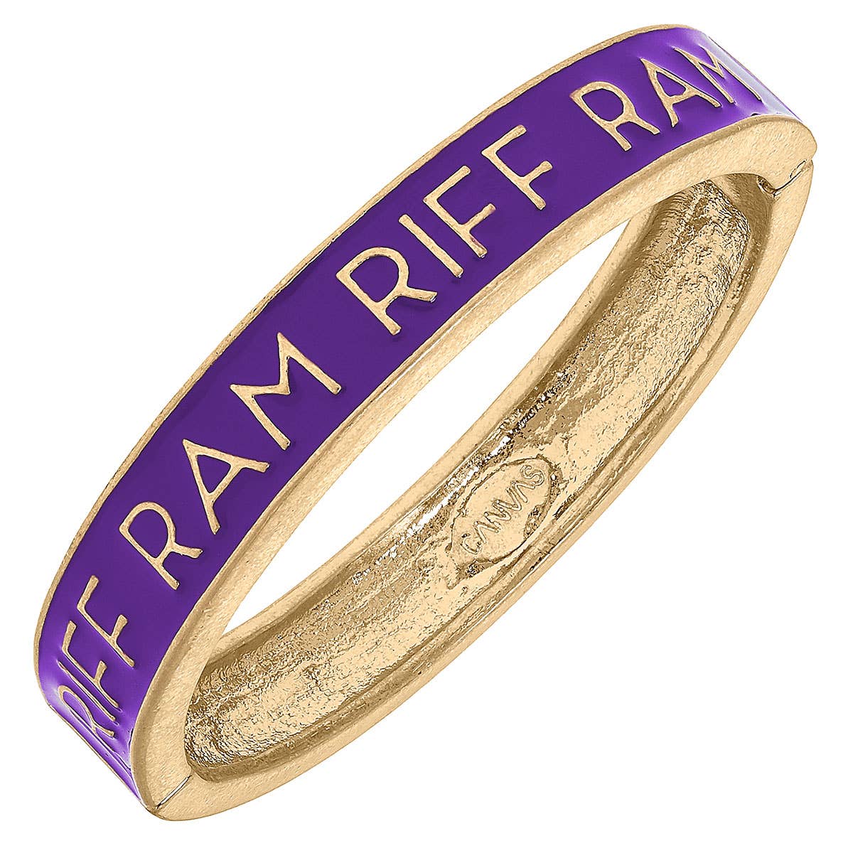 Canvas Style - TCU Horned Frogs Enamel Hinge Bangle