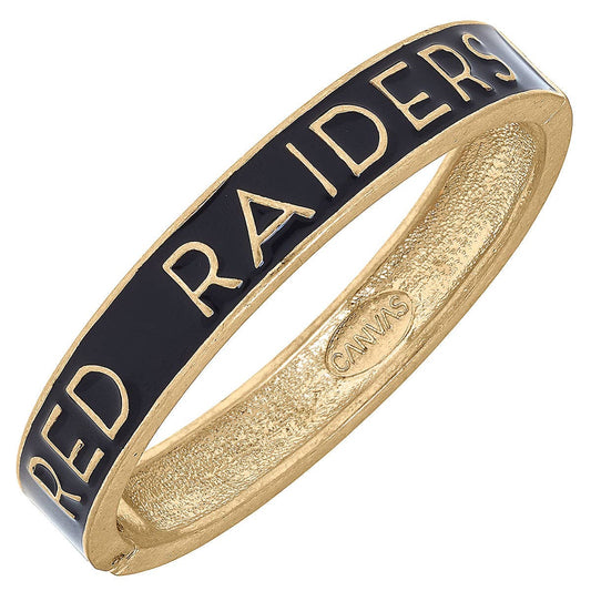 Canvas Style - Texas Tech Red Raiders Enamel Hinge Bangle
