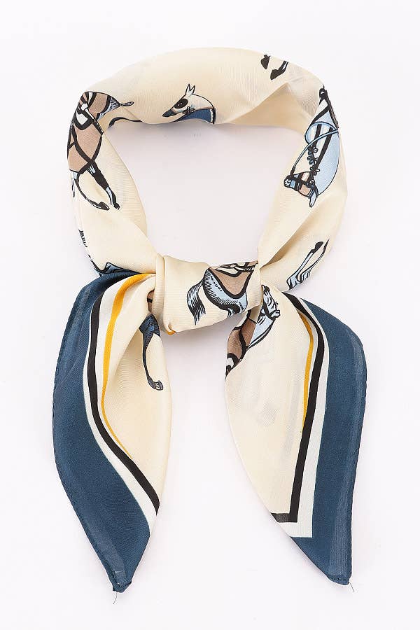 horse print bandana scarf