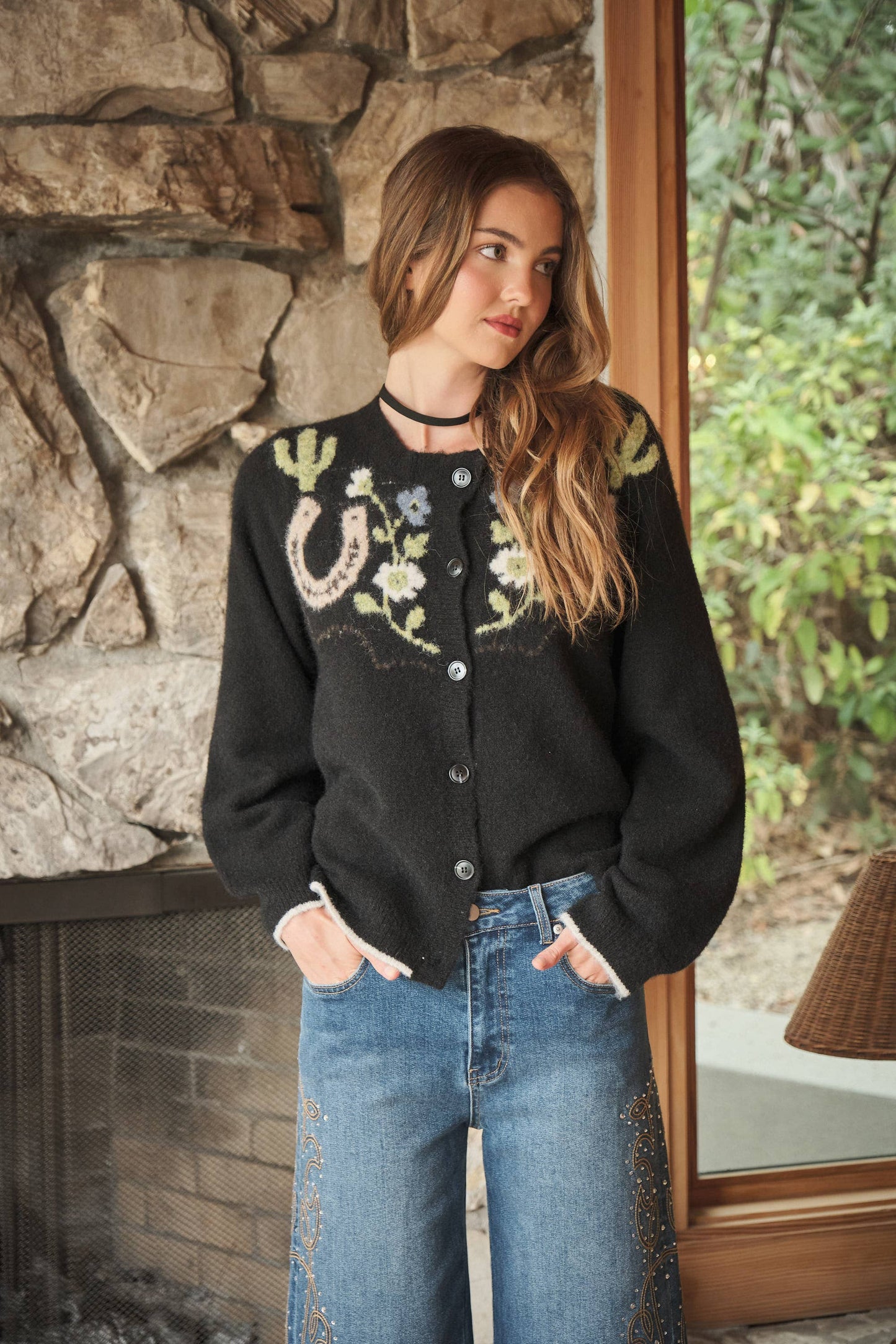 Horses and Blooms Cardigan