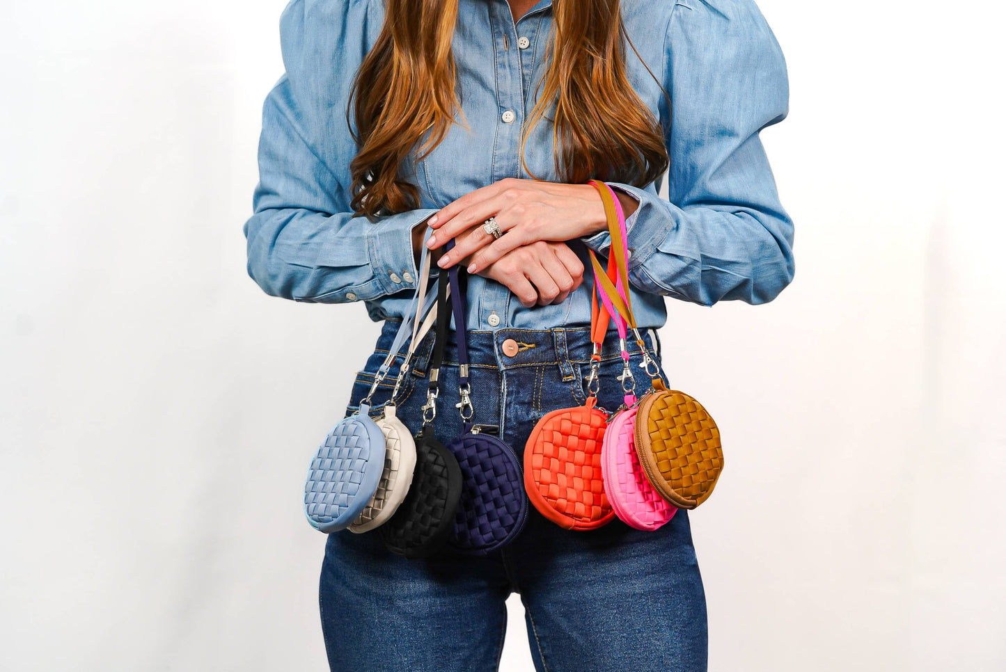 Parker & Hyde - Burnt Orange Woven Coin Purse