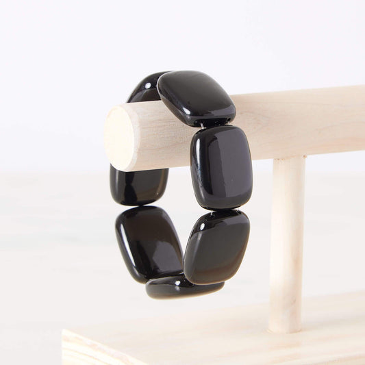 Hot Girls Pearls-Freezable Cooling Jewelry - Midnight Chicklet Cooling Bracelet