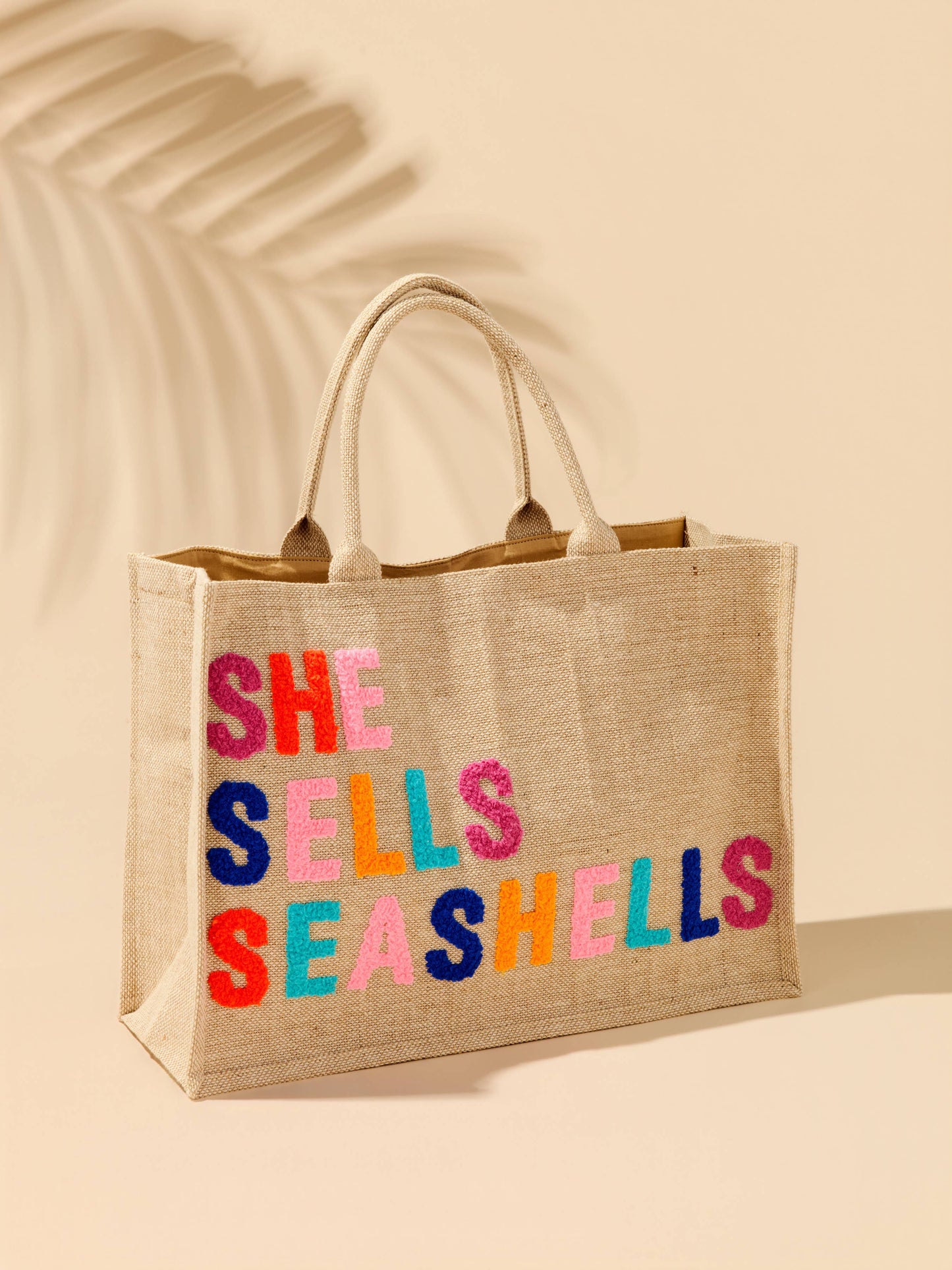 SHE SELLS SEASHELLS" BEACH BAG