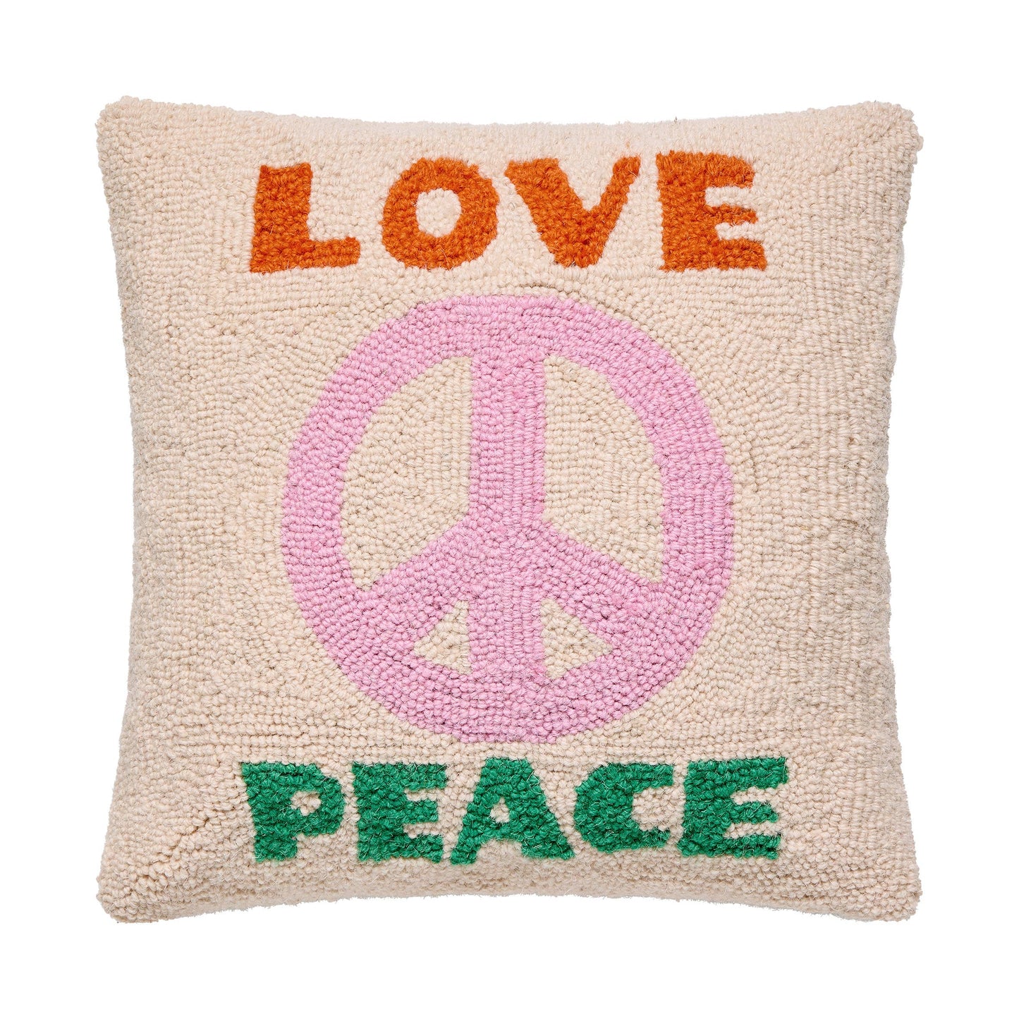 Peking Handicraft - Love And Peace Hook Pillow - Ampersand