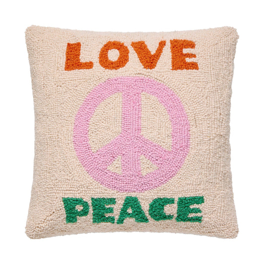 Peking Handicraft - Love And Peace Hook Pillow - Ampersand