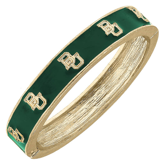 Canvas Style - Baylor Bears Enamel Logo Hinge Bangle