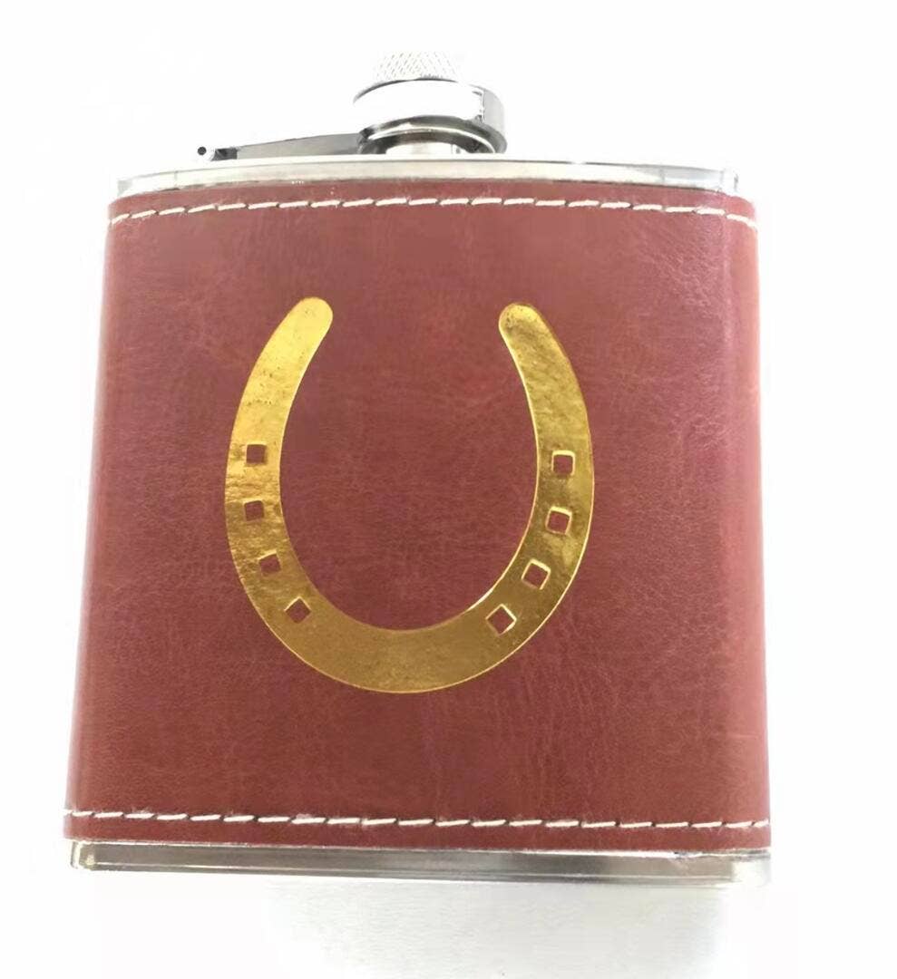 Barrel Down South - Horse Shoe Flask