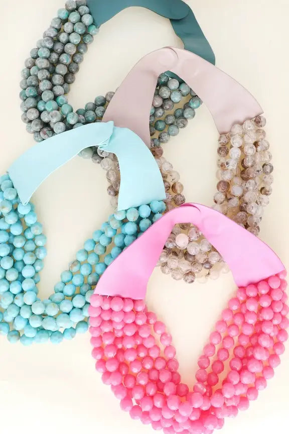 *BEST* NEW CHUNKY BEADED LAYERED MAGNETIC NECKLACE