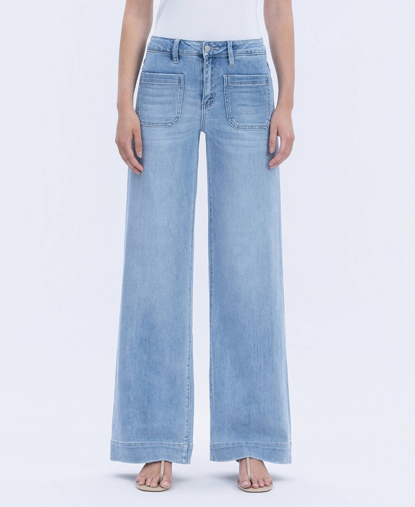 FLYING MONKEY - HIGH RISE WIDE TROUSER JEANS