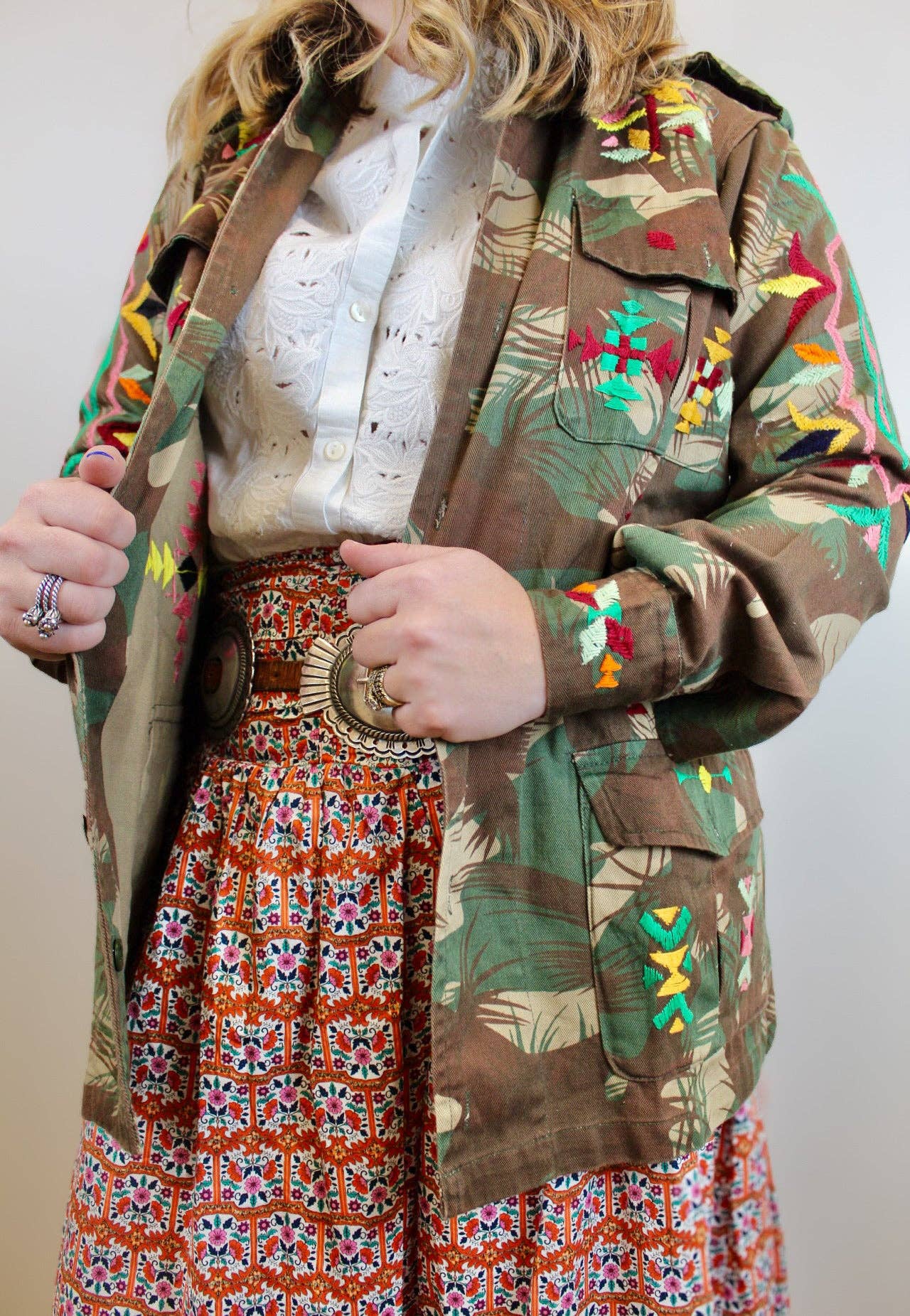 Chap and Graham Designs - Vintage Army Embroidered Jacket