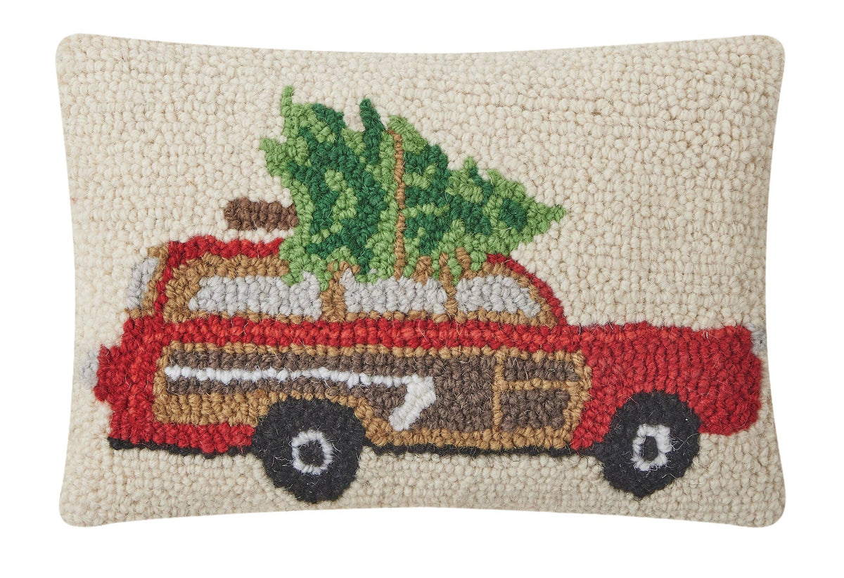 Peking Handicraft - Station Wagon Christmas Tree Hook Pillow