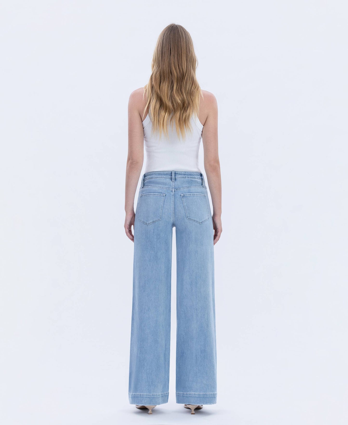 FLYING MONKEY - HIGH RISE WIDE TROUSER JEANS
