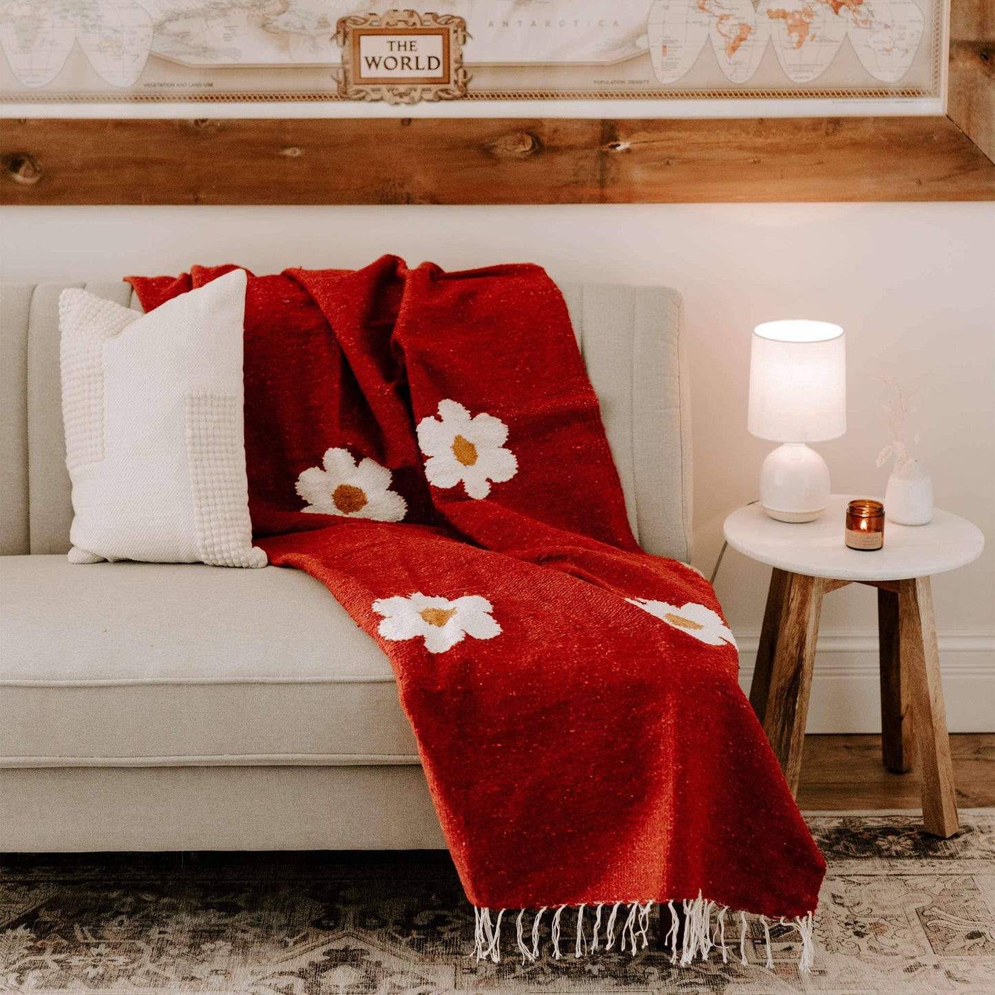 Trek Light - Handwoven Throw Blanket | Lazy Daisy